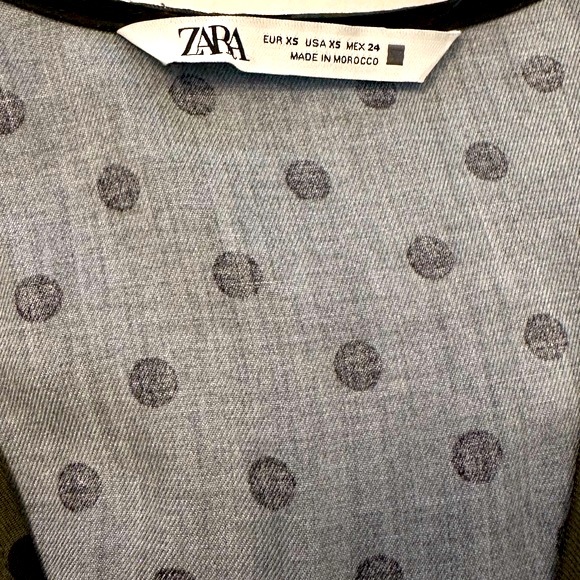 Zara long sleeve maxi dress with polka dots - Picture 5 of 6